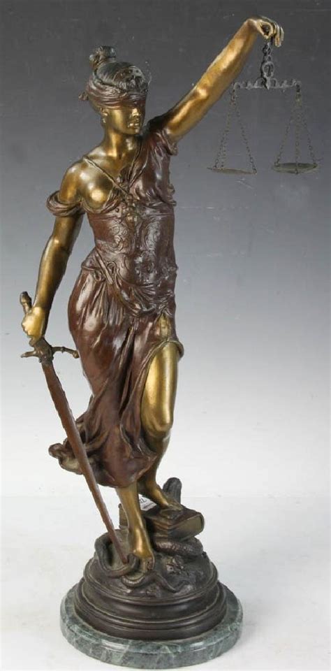alois mayer bronze sculpture blind justice nov   kaminski auctions  ma