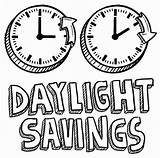 Daylight Savings Time Clip Clipart Saving Coloring Pages Clocks Clock Change Sketch Illustration Drawing Vector Doodle Spring Forward Illustrations Stock sketch template