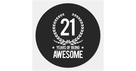 st birthday  years   awesome classic  sticker