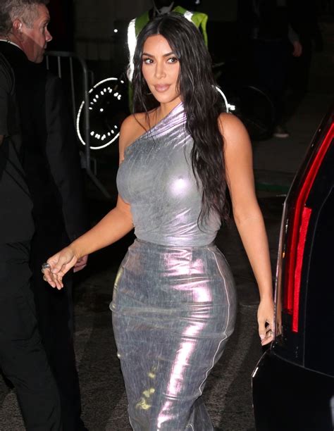 kim kardashian sexy silver outfit hot celebs home