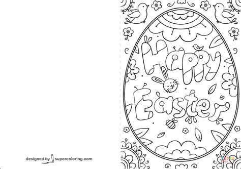 printable easter cards coloring pages templates printable