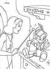Pinocchio Fairy Blue Coloring Pages Disney Kleurplaten Hellokids Afkomstig Van sketch template