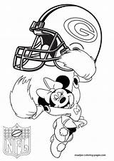 Coloring Packers Pages Bay Green Printable Mouse Minnie Cheerleader Nfl Sheets Greenbay Football Drawing Getdrawings Players Print American Logo Maatjes sketch template