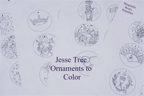jesse tree ornaments instant  printable advent etsy