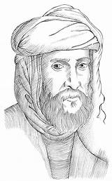 Ibn Battuta sketch template
