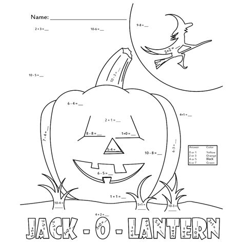 printable halloween math activities printableecom