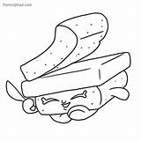 Pages Coloring Shopkins Printable Flour Getcolorings Toast sketch template