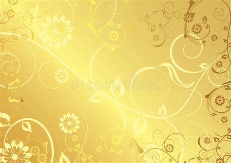 Beautiful Gold Decorative Background Stock Vector Illustration Of