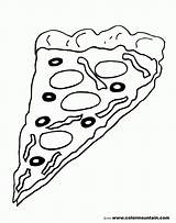 Pizza Coloring Pages Sheet Slice Print Drawing Steve Color Clipart Kids Printable Vector Getdrawings Popular Dish Deep Getcolorings Library Books sketch template