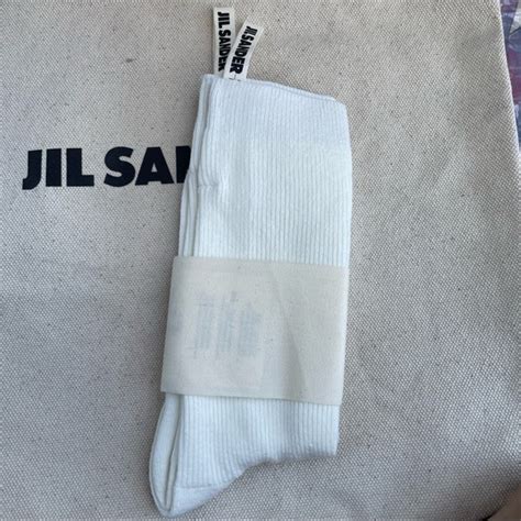 jil sander accessories jil sander white socks pair poshmark