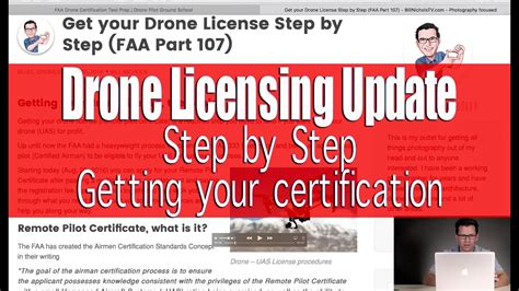 faa part  drone license information update commercial drone  youtube