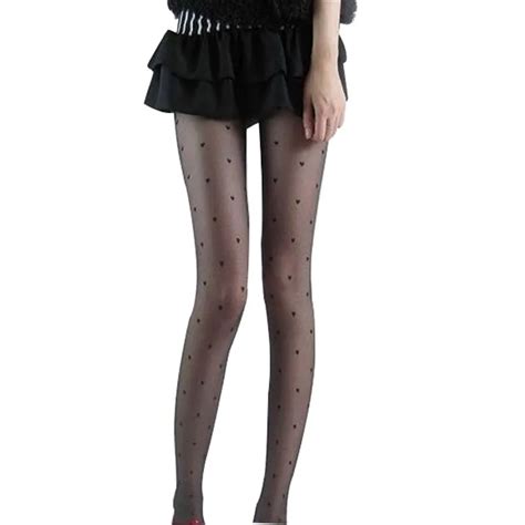 female stockings 2017 fashion women sexy design lovely super slim heart