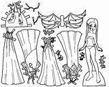Coloring Dress Pages Doll Fabulous Getcolorings Clothes Coloringsky Color Barbie sketch template