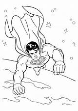 Superman Coloring Pages Printable sketch template