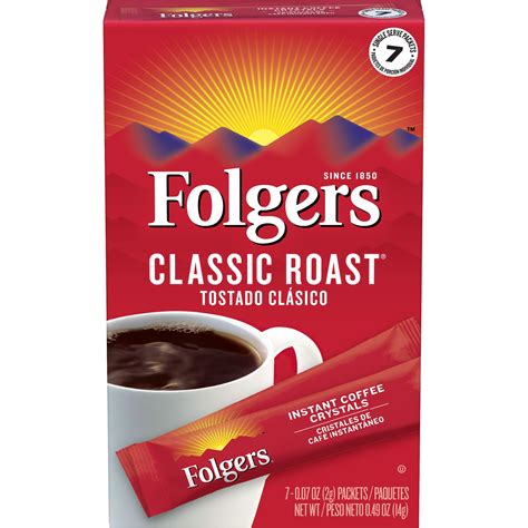 folgers classic roast instant coffee single serve packets walmartcom