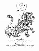 Leo Coloring Zodiac Astrology Pages Print Adult Signs Novelty Printable Designlooter 38kb 730px Horoscope Gift Choose Board sketch template