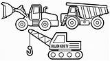 Coloring Pages Vehicle Easy Construction Truck sketch template