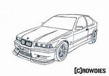 Bmw Zeichnen Ausmalbilder M5 E36 Ausmalbild Oldtimer Carros Coupe Rowdies E34 Dodge 320d Jdm Pano Seç sketch template