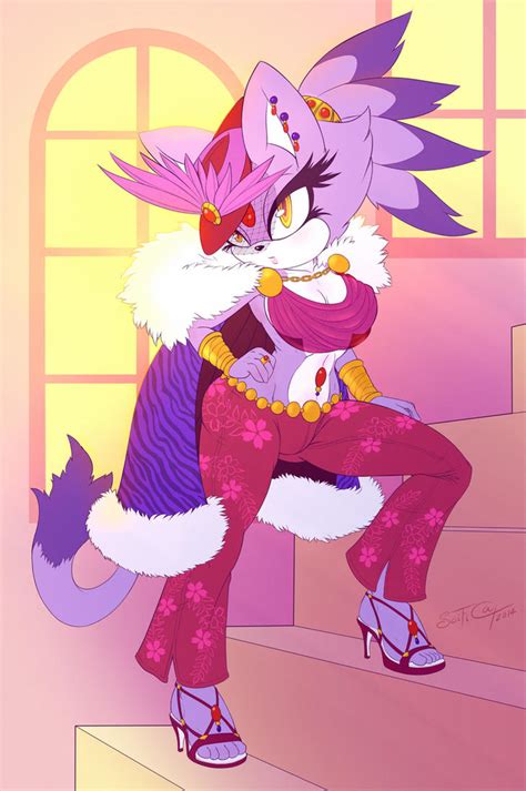blaze the cat fashion show entry by scificat on deviantart