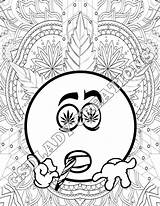 Coloring Stoned Humorous sketch template