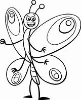 Motylek Kolorowanki Motyle śmieszny Motylki Drukowania sketch template