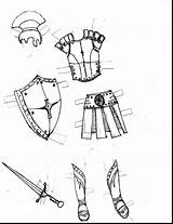 God Drawing Armor Armour Coloring Pages Getdrawings sketch template