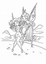 Tinkerbell Coloring Pages Printable Friends Kids Color Sheets Print Fairies sketch template