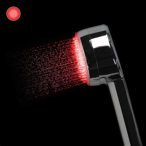 led shower head  domocolors shower disco redlight led shower head shower heads light red