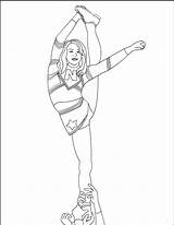 Coloring Pages Cheerleading Cheer Cheerleader Print Camp Sheets Girls Printable Gymnastics Kids Stunts Drawing Color Cheerleaders Nicole Colouring Fun Dance sketch template