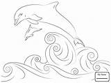 Bottlenose Dolphin Drawing Coloring Dolphins Getdrawings sketch template