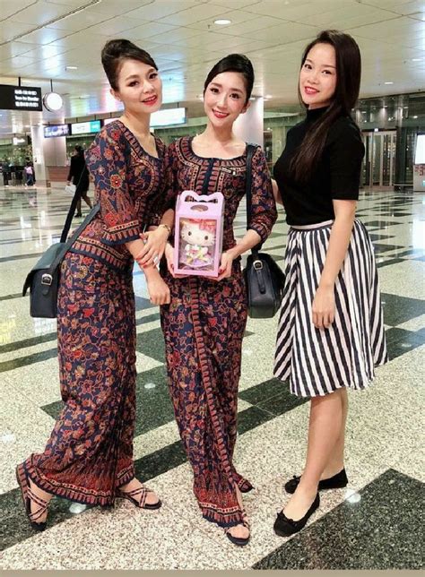 pin by abang putra riau on cute cabin girl flight girls batik dress