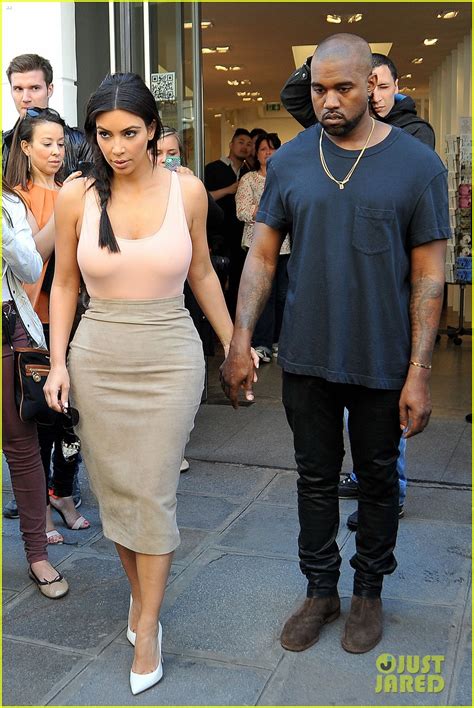 kim kardashian flaunt her assets in form fitting outfit in paris photo 3117211 kanye west