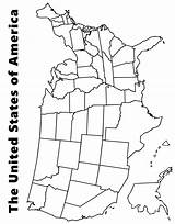 Map Usa United Printable States Coloring Pages Choose Board sketch template