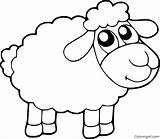 Sheep Coloring Pages Cartoon sketch template