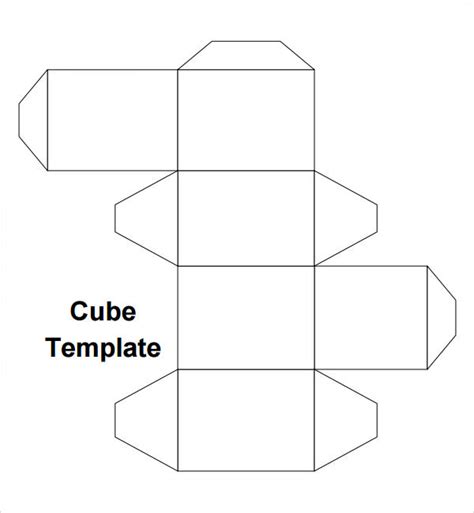 sample cube templates  ms word