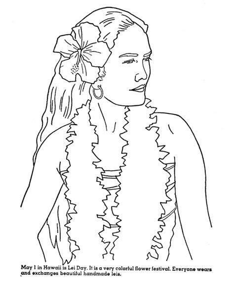 usa printables state  hawaii coloring pages hawaii state
