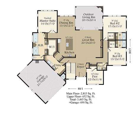 modern mansion layout floor plan