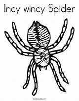 Spider Coloring Wincy Incy Pages Sheet Noodle Built California Usa sketch template