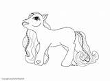 Little Pony Coloring Clipart Pages sketch template