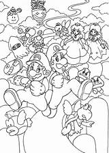 Mario Bros Colorare Luigi Disegni Ausmalbilder Peach Bowser sketch template