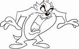 Taz Looney Tunes Tasmanian Colorir Aberta Coloring4free Getcolorings 2033 Tudodesenhos Dragoart Imprimir sketch template