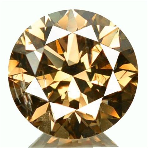cts natural cognac brown diamond  mm  africa crystals art
