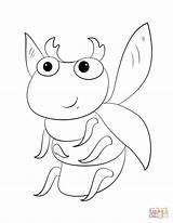 Bug Coloring Cute Cartoon Pill Pages Getdrawings Bugs Stink Drawing Printable sketch template