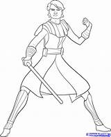 Anakin Skywalker Malvorlagan Yellowimages sketch template