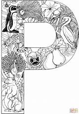 Letter Coloring Pages Animals Printable Colouring Letra Para Colorear La Crafts Supercoloring Gif Dibujo Drawing sketch template