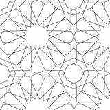 Patterns Arabic Geometri Getcolorings Islami Kaynak Disimpan sketch template