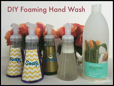 diy foaming hand wash recipe creatingmaryshomecom