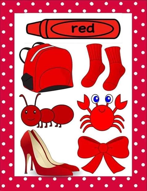 color red worksheet preschool color activities color red activities