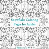 Coloring Snowflake Adults Pages sketch template