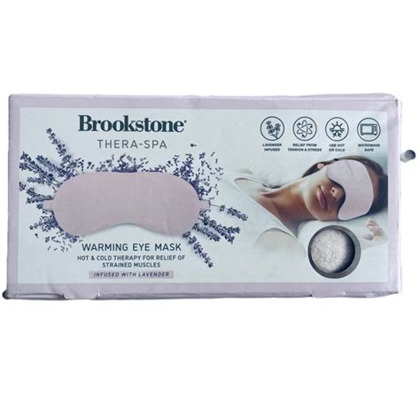 brookstone skincare   box brookstone thera spa warming eye
